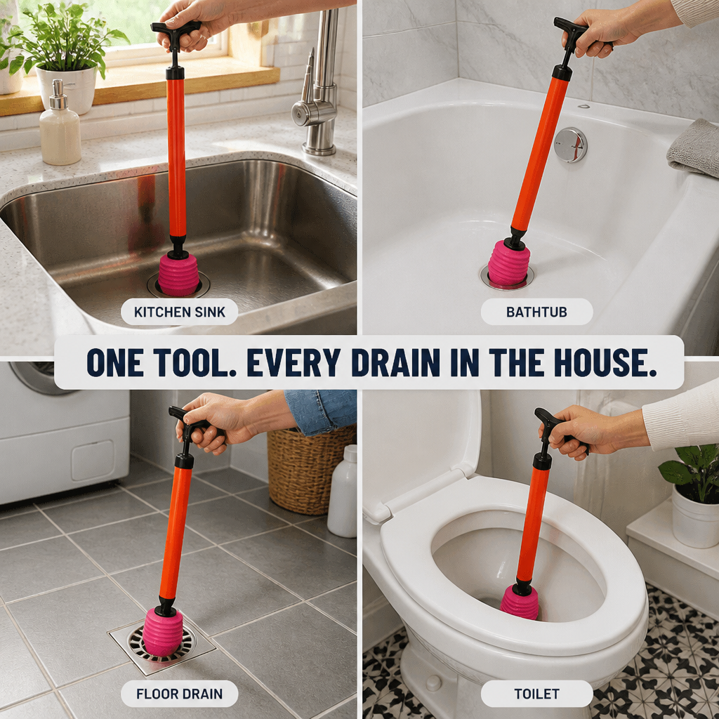 TurboPurge™ — Clear Stubborn Clogs in Seconds Without Calling a Plumber