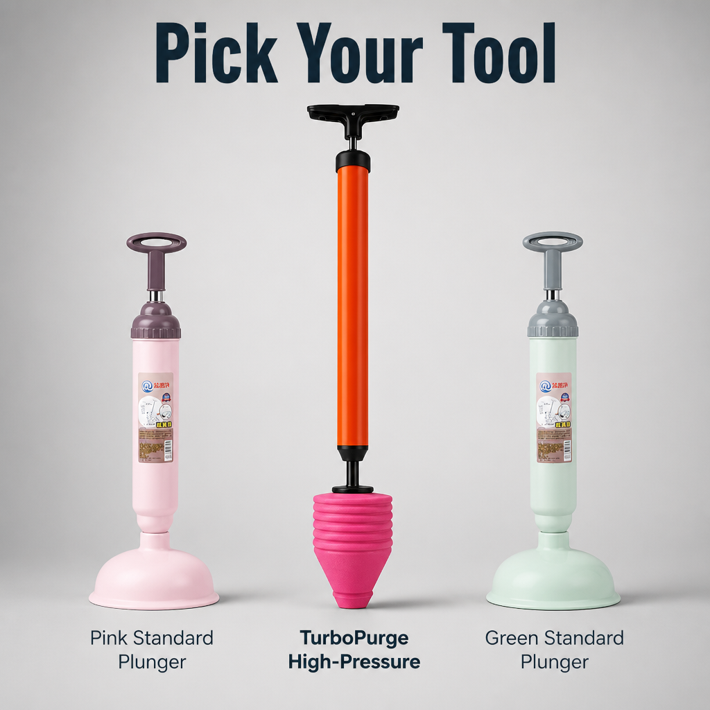 TurboPurge™ — Clear Stubborn Clogs in Seconds Without Calling a Plumber