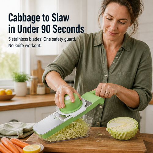 BladeMaster™ — Slice, Shred & Grate Tonight's Veggies in Under 90 Seconds