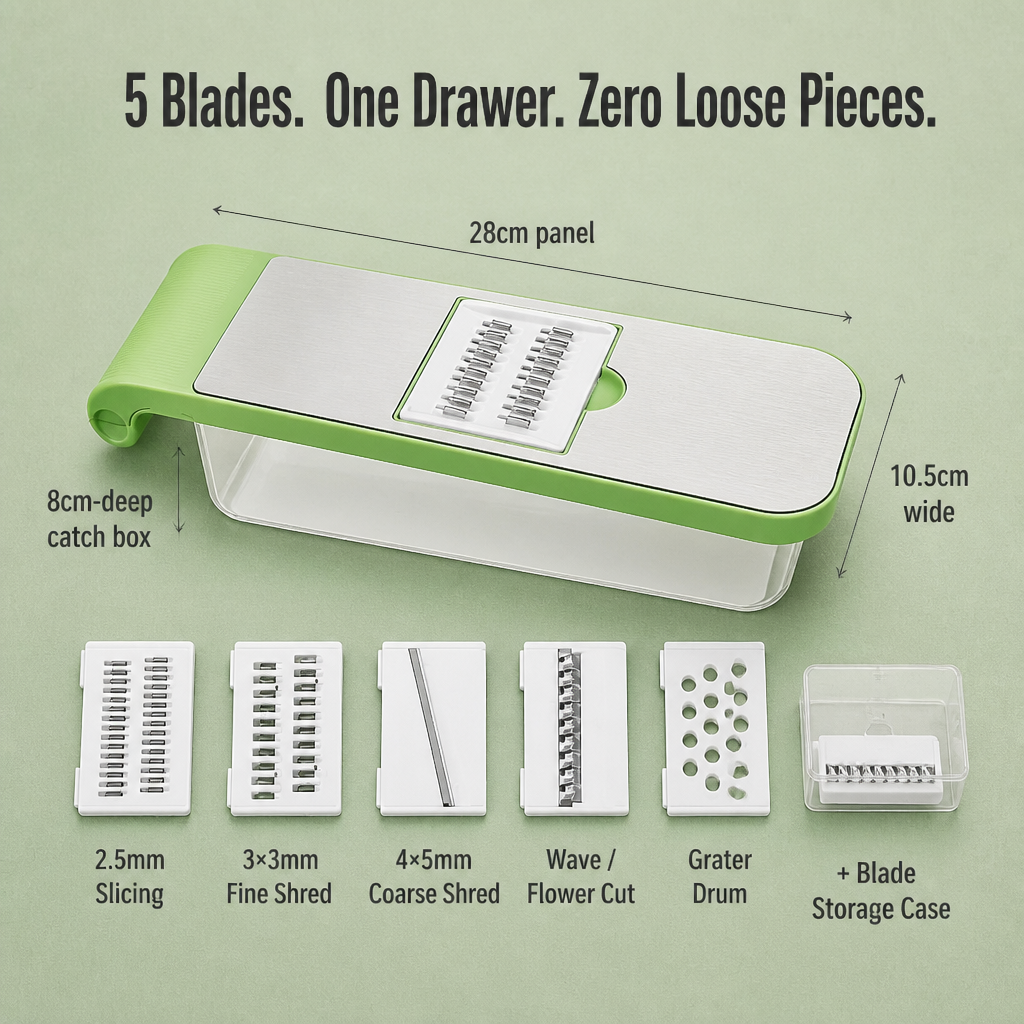 BladeMaster™ — Slice, Shred & Grate Tonight's Veggies in Under 90 Seconds