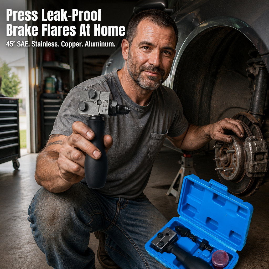 Wellexa™ — Press Leak-Proof 45° Brake Flares Right In Your Driveway
