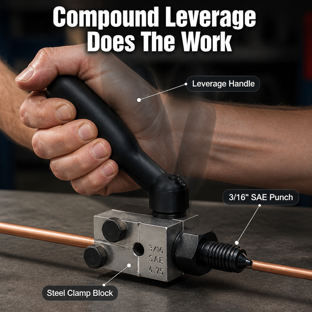 Wellexa™ — Press Leak-Proof 45° Brake Flares Right In Your Driveway