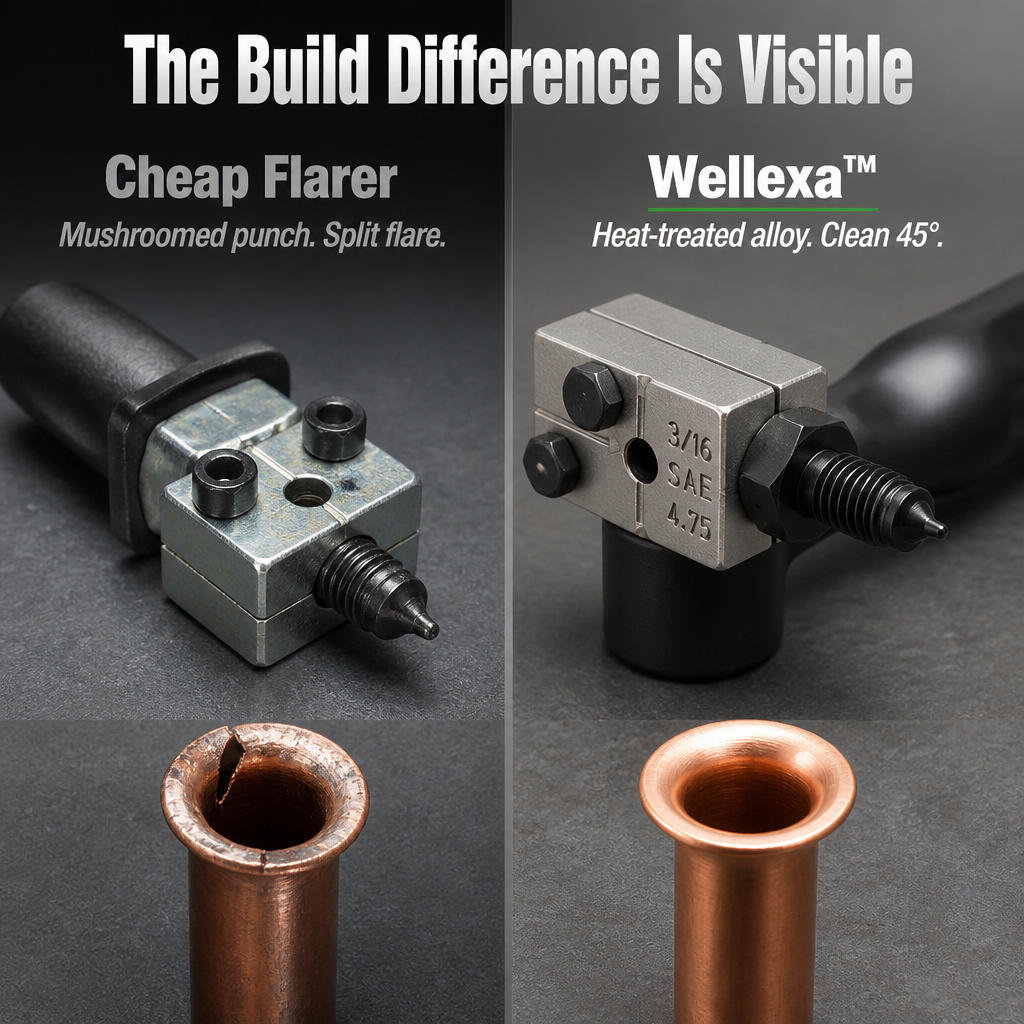 Wellexa™ — Press Leak-Proof 45° Brake Flares Right In Your Driveway