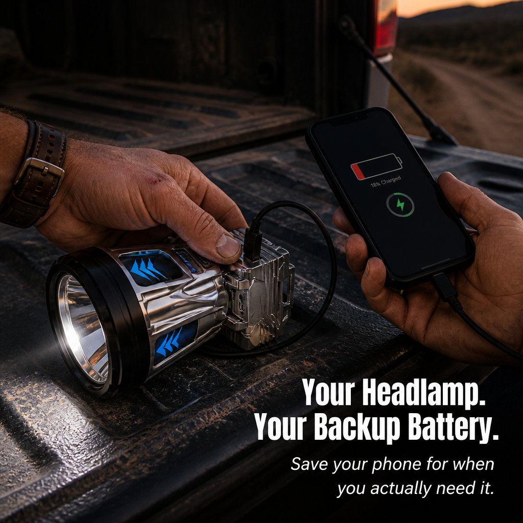 LumiCharge™ — Own Every Shadow with Unstoppable, Hands-Free Brilliance
