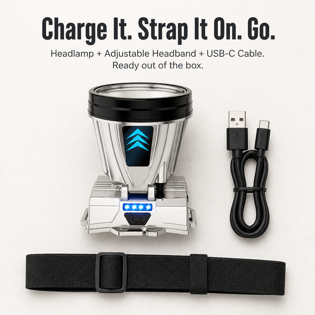 LumiCharge™ — Own Every Shadow with Unstoppable, Hands-Free Brilliance