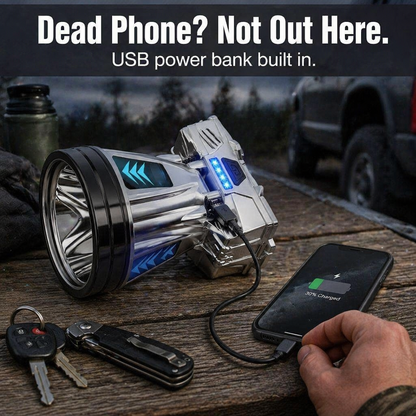RamaraBeam™ — Throw a Beam Past the Tree Line and Charge Your Phone Too