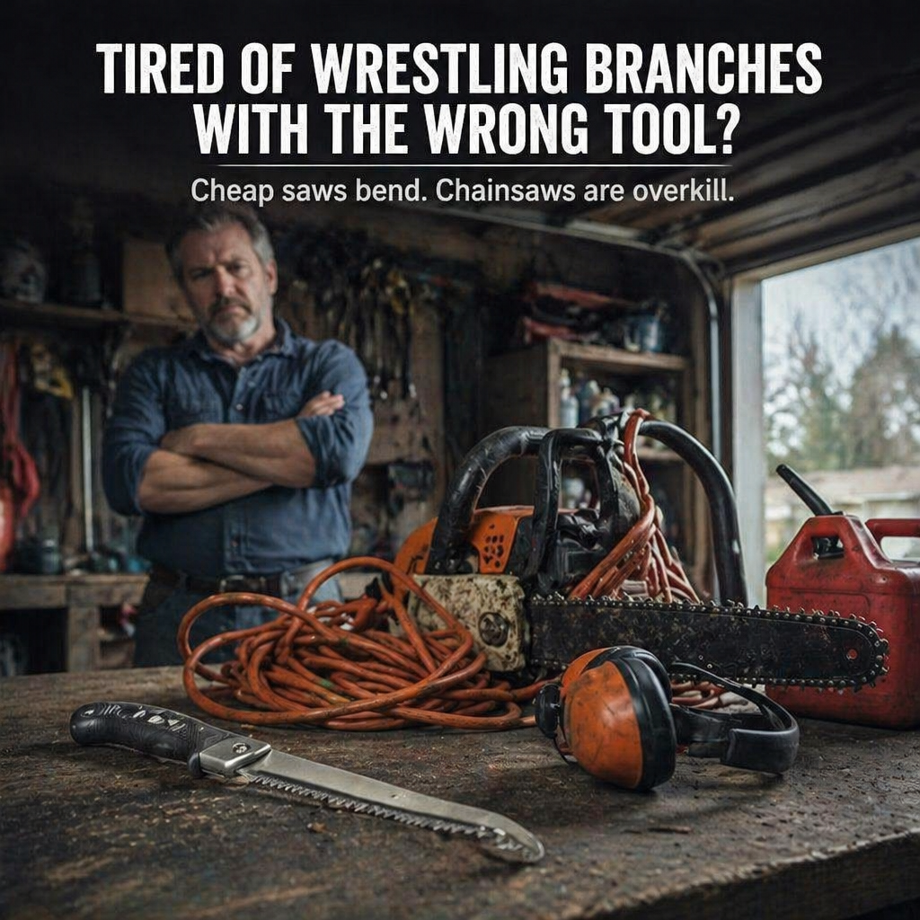 BranchBoss™ — Slice Through 35cm Branches in Cordless, Quiet Seconds