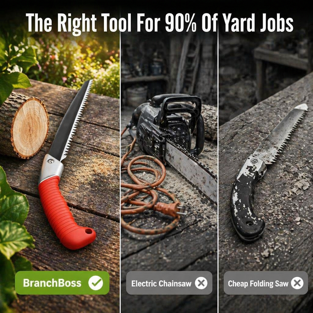 BranchBoss™ — Slice Through 35cm Branches in Cordless, Quiet Seconds