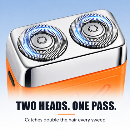 AeroGlide™ Mini Shaver — Crush 5 O'Clock Shadow in 90 Seconds Anywhere