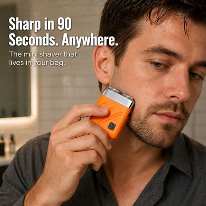 AeroGlide™ Mini Shaver — Crush 5 O'Clock Shadow in 90 Seconds Anywhere