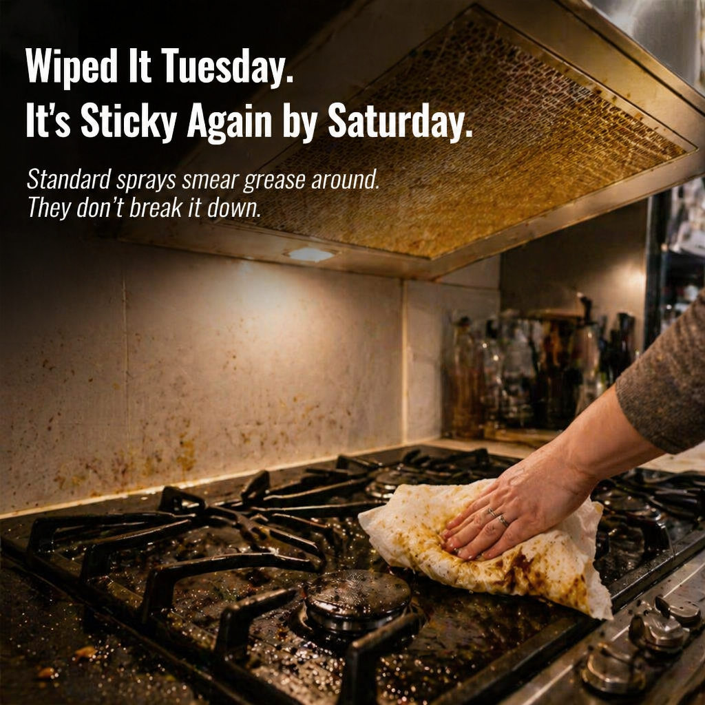 GlossPro™ — Dissolve Baked-On Grease in Minutes Without Scrubbing