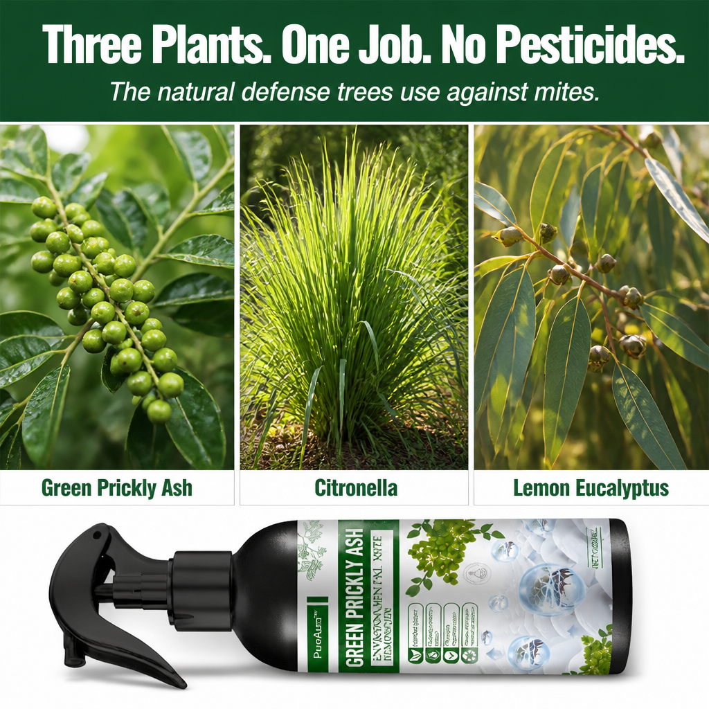 PureAura™ — Spray Away Invisible Mites From Beds, Sofas & Pet Nests in Seconds