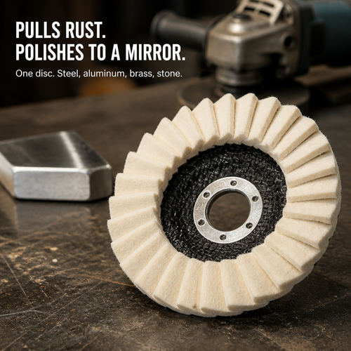 MirrorMaster™ — Strip Rust & Polish Metal to a Mirror Shine in One Pass