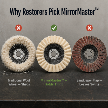 MirrorMaster™ — Strip Rust & Polish Metal to a Mirror Shine in One Pass