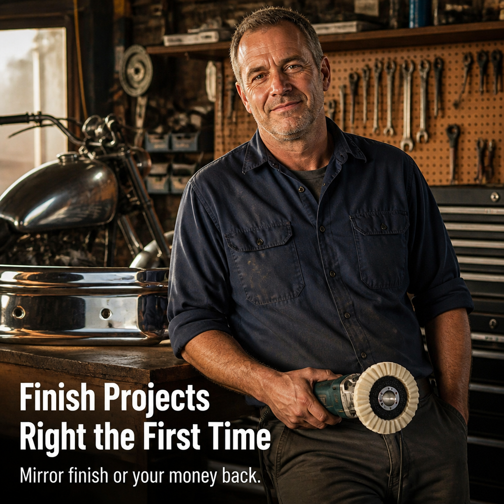 MirrorMaster™ — Strip Rust & Polish Metal to a Mirror Shine in One Pass