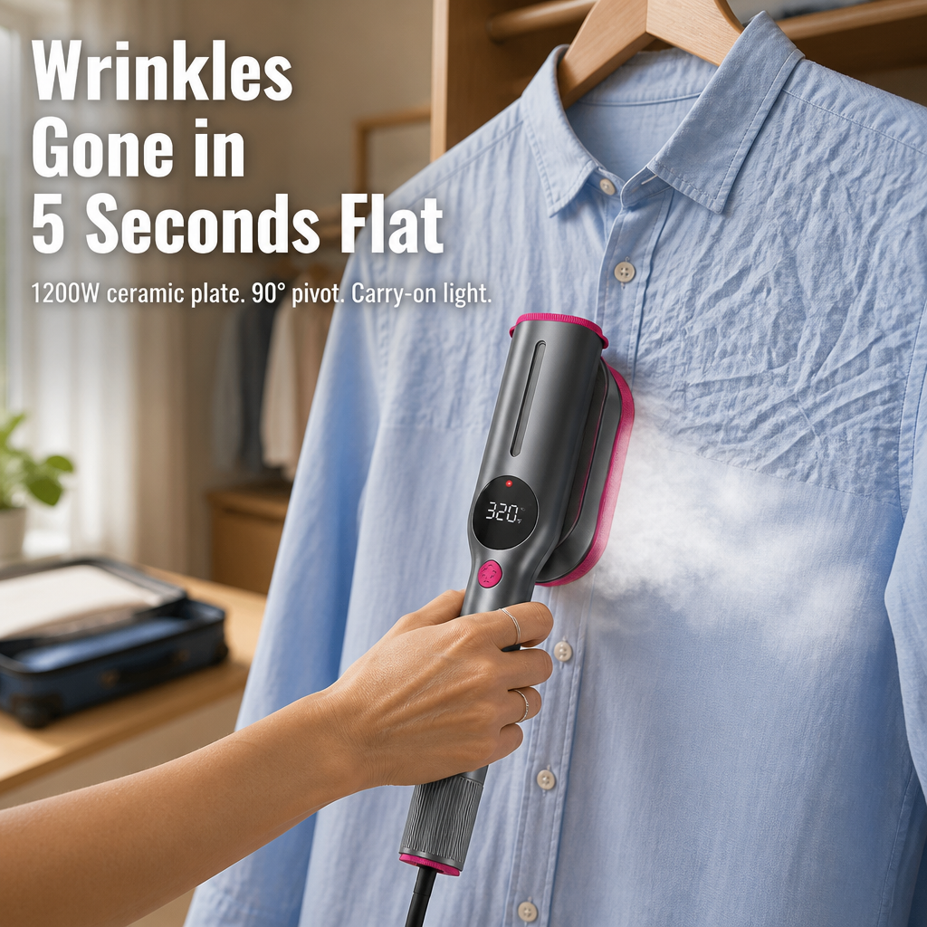 VeroSteam™ — Heat in 5 Seconds, Steam Through Silk, Pack in Your Carry-On