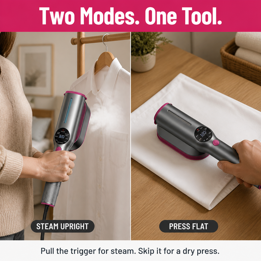 VeroSteam™ — Heat in 5 Seconds, Steam Through Silk, Pack in Your Carry-On