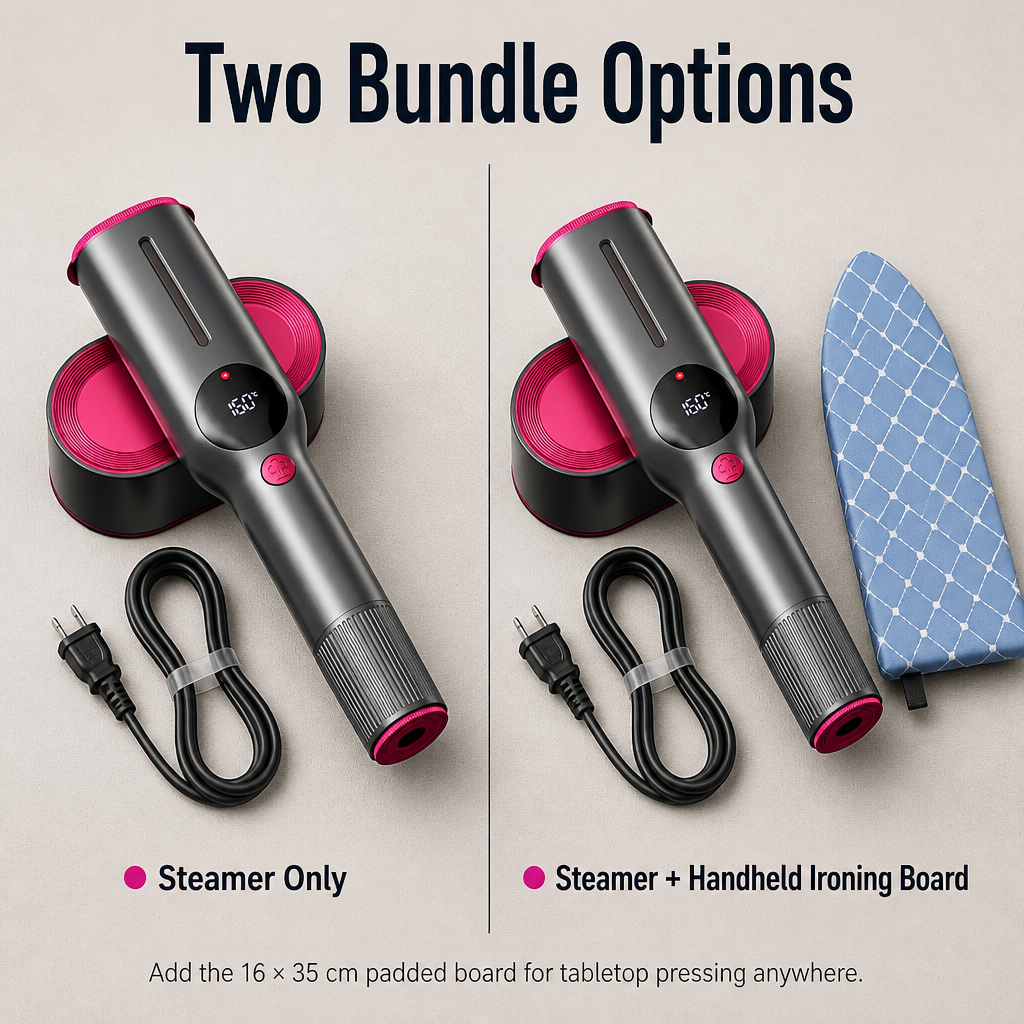 VeroSteam™ — Heat in 5 Seconds, Steam Through Silk, Pack in Your Carry-On