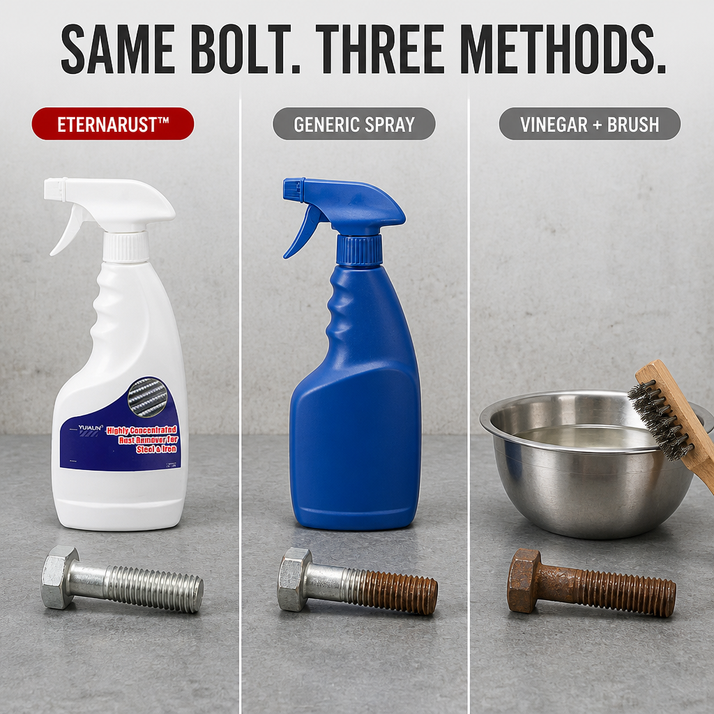 EternaRust™ — Erase Rust Fast and Reveal Brilliant, Like-New Metal Every Time