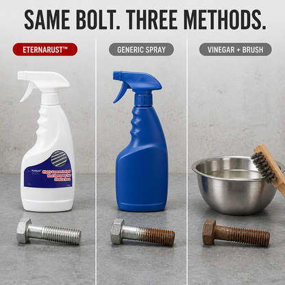 EternaRust™ — Erase Rust Fast and Reveal Brilliant, Like-New Metal Every Time