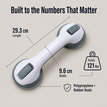 SafeGrip™ — Lock In Solid Bathroom Safety in 30 Seconds, No Drill Required