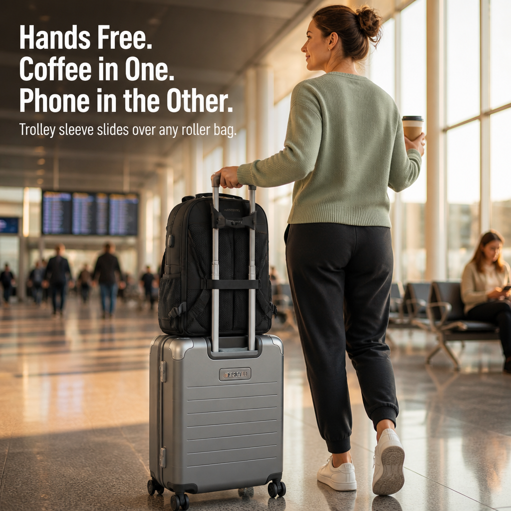 Voygrace™ Expandable Travel Backpack — Carry 3 Days of Travel Without Ever Checking a Bag