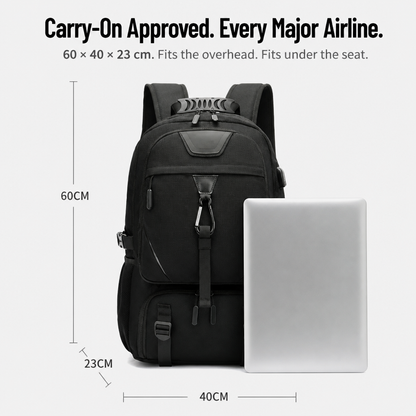 Voygrace™ Expandable Travel Backpack — Carry 3 Days of Travel Without Ever Checking a Bag