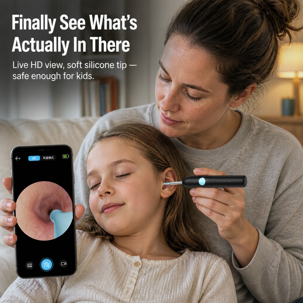 ClearHearPro™ — Watch, Scoop & Lift Wax Out Live on Your Phone