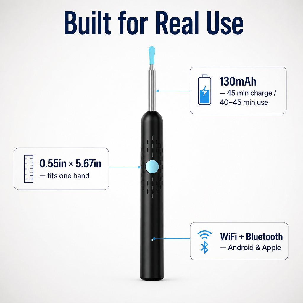 ClearHearPro™ — Watch, Scoop & Lift Wax Out Live on Your Phone