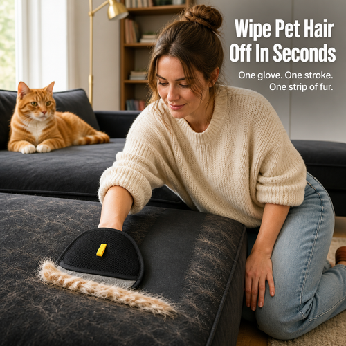 FurEase™ — Wipe Pet Hair Off Sofas, Sweaters & Bedding in Seconds