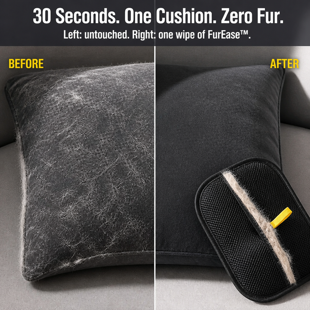 FurEase™ — Wipe Pet Hair Off Sofas, Sweaters & Bedding in Seconds