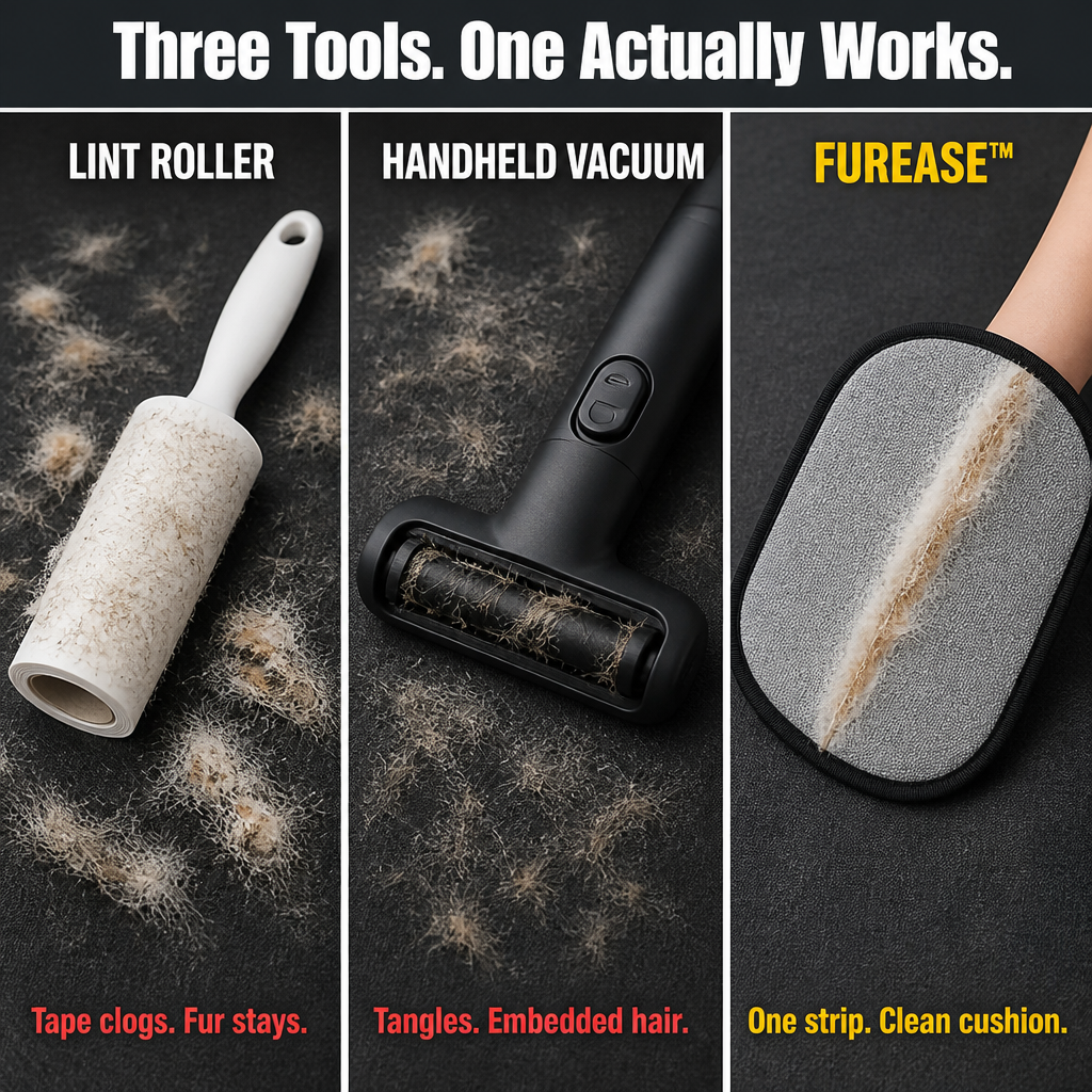 FurEase™ — Wipe Pet Hair Off Sofas, Sweaters & Bedding in Seconds