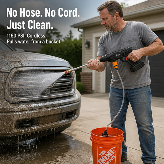 HydroSwift™ — Cut Cord Clutter and Blast Dirt Away Anywhere, Instantly