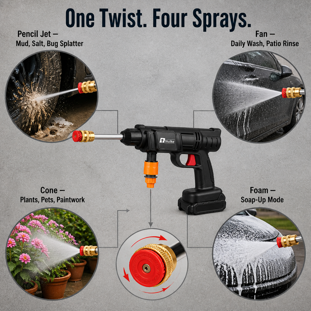 HydroSwift™ — Cut Cord Clutter and Blast Dirt Away Anywhere, Instantly