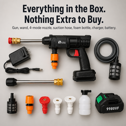 HydroSwift™ — Cut Cord Clutter and Blast Dirt Away Anywhere, Instantly
