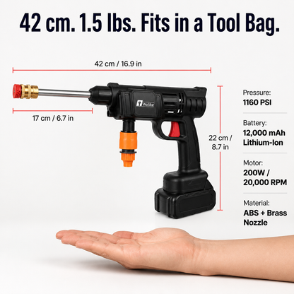 HydroSwift™ — Cut Cord Clutter and Blast Dirt Away Anywhere, Instantly