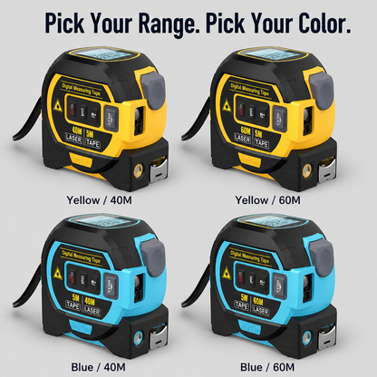 LaserCraft™ ProTape — Measure Long Walls Solo in Seconds With Pinpoint Laser Accuracy