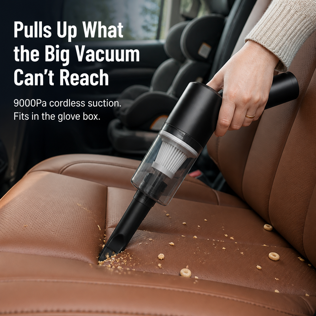 SwiftSweep™ — Pull Crumbs, Hair & Dust From Spots Big Vacuums Miss