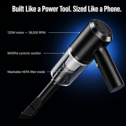 SwiftSweep™ — Pull Crumbs, Hair & Dust From Spots Big Vacuums Miss