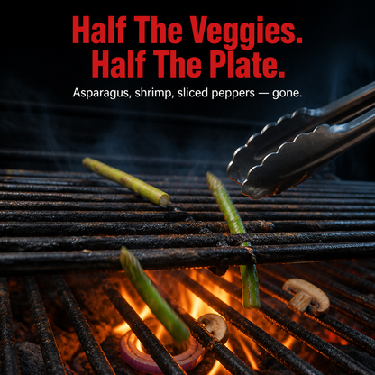 FireGlide™ — Catch Every Veggie, Shrimp & Fry the Grates Used to Eat
