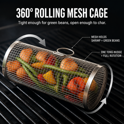 FireGlide™ — Catch Every Veggie, Shrimp & Fry the Grates Used to Eat