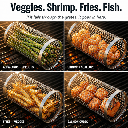 FireGlide™ — Catch Every Veggie, Shrimp & Fry the Grates Used to Eat