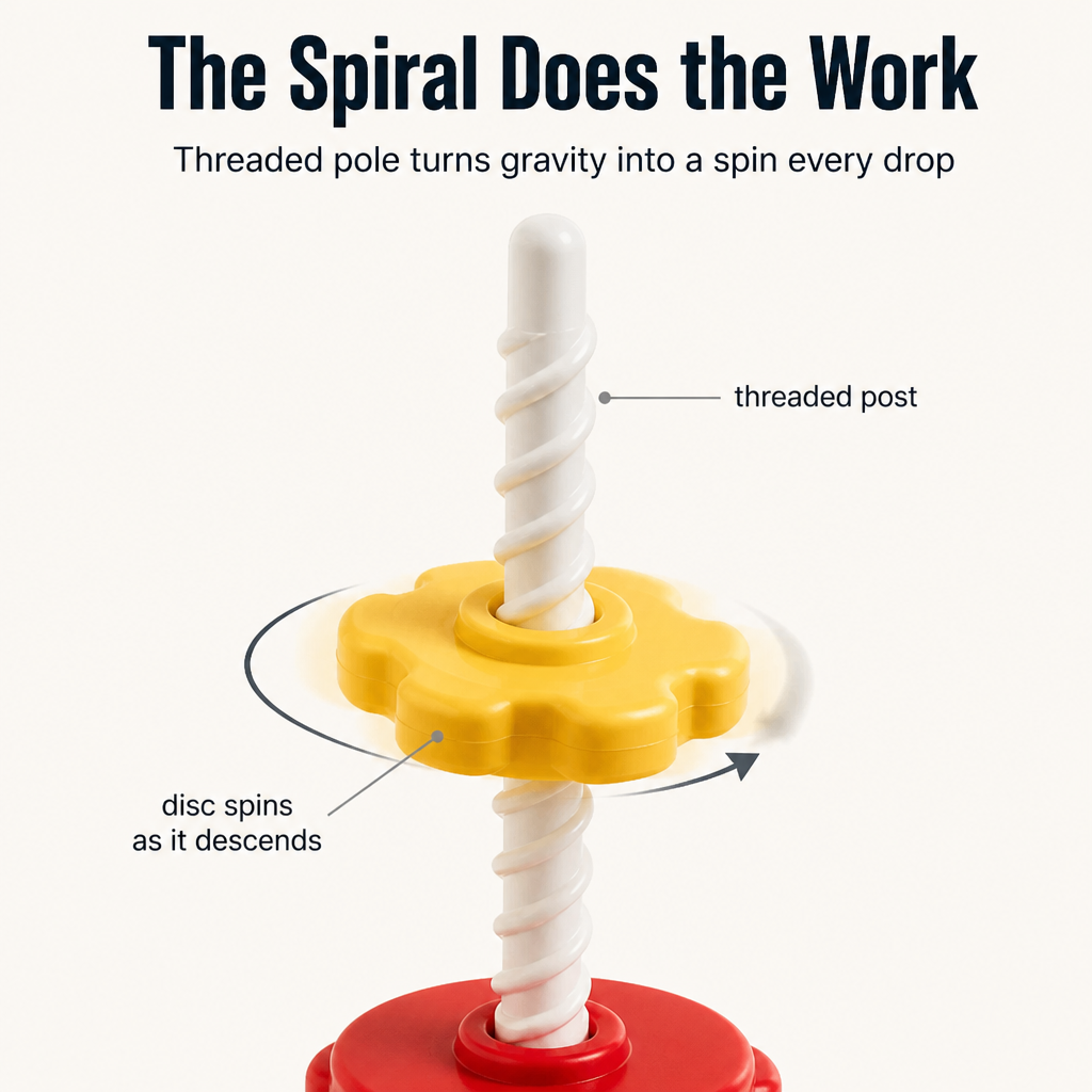 RadiantSpin™ Tower — Drop, Spin & Stack: The Screen-Free Toy Toddlers Beg For
