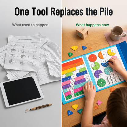 LuminaFrac™ — Make Fractions Click Without the Tears, Worksheets, or Tantrums
