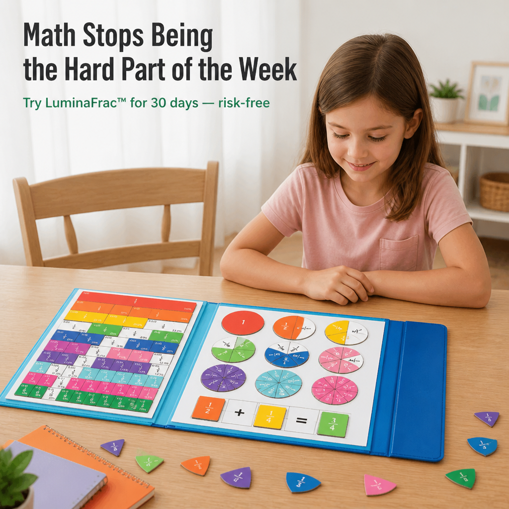 LuminaFrac™ — Make Fractions Click Without the Tears, Worksheets, or Tantrums