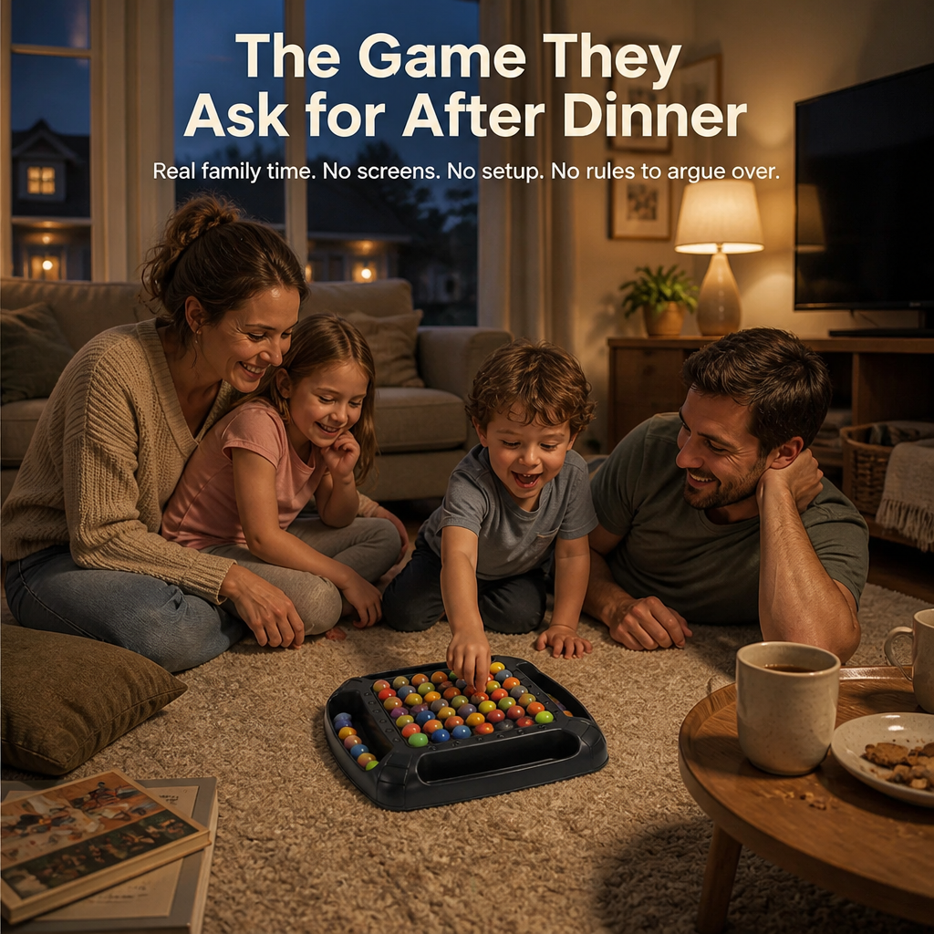 BrilliMarbles™ — Race to Match Colors, Win the Marbles, Beat the Family