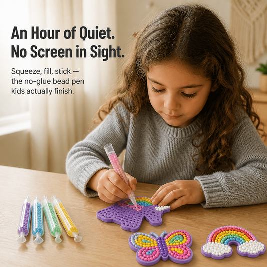 SparkBead™ — Squeeze Beads Into Magnets, Keychains & Wall Art Kids Actually Finish