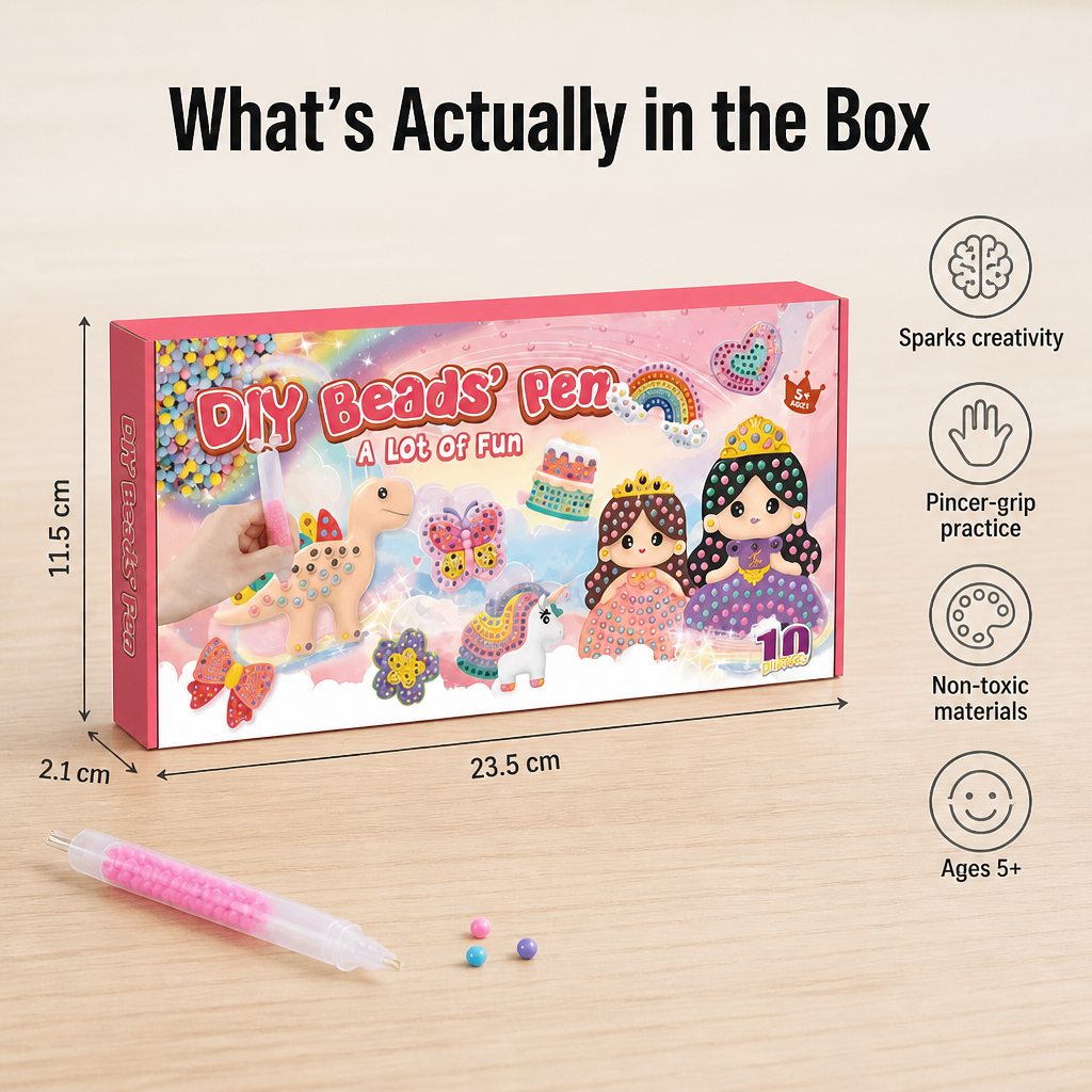 SparkBead™ — Squeeze Beads Into Magnets, Keychains & Wall Art Kids Actually Finish